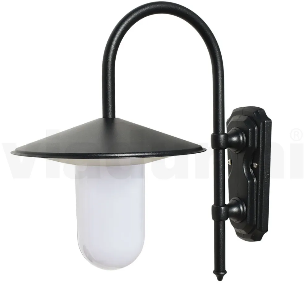 Vintage-Außenwandleuchte aus anthrazitfarbenem Aluminium, hergestellt in Italien – Belen