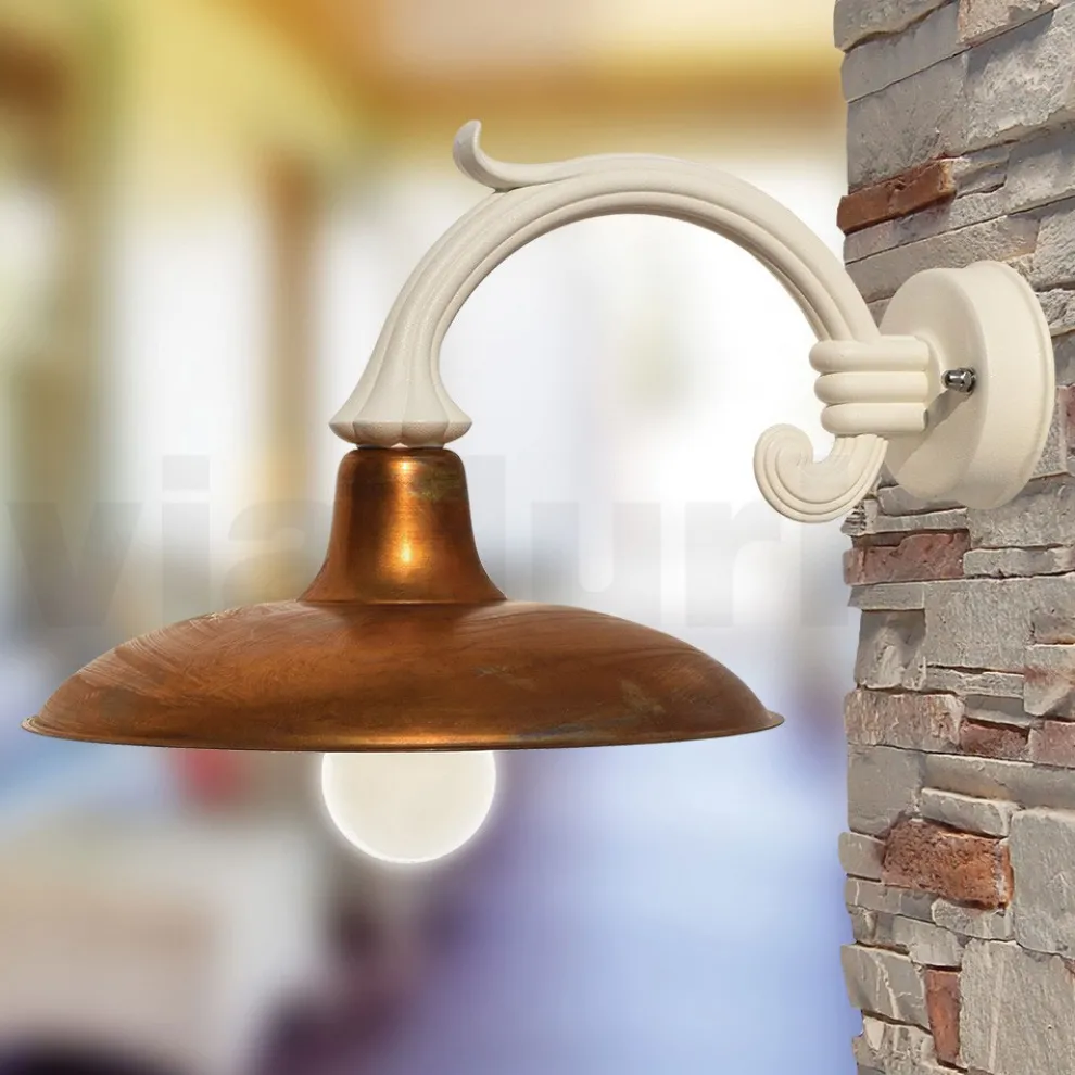 Vintage-Außenwandleuchte aus Aluminium, hergestellt in Italien – Adela