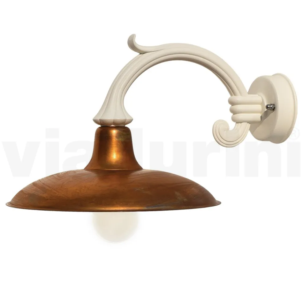 Vintage-Außenwandleuchte aus Aluminium, hergestellt in Italien – Adela