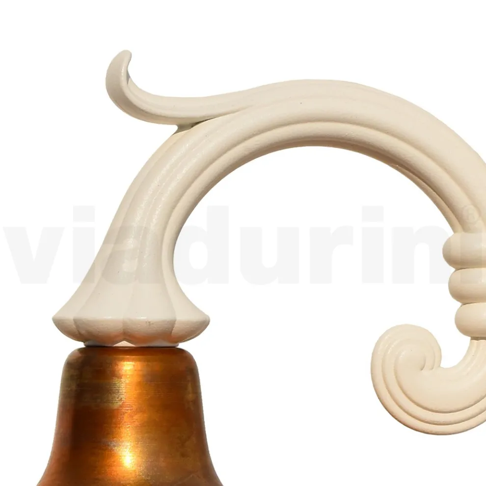 Vintage-Gartenapplikation aus Aluminium und Messing, hergestellt in Italien – Adela