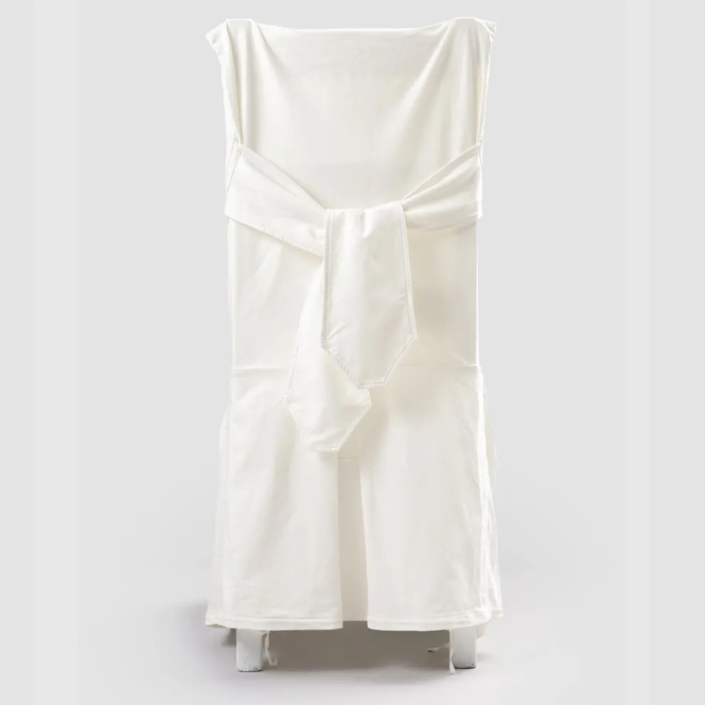 Eleganter Stuhlbezug für Wohnzimmer aus farbiger Baumwolle mit Rückenlehne - Filippa