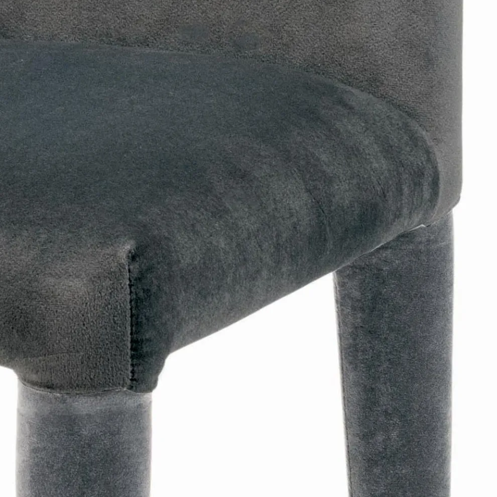 Vollständig gepolsterter und gepolsterter Esszimmerstuhl, hergestellt in Italien – Neapel