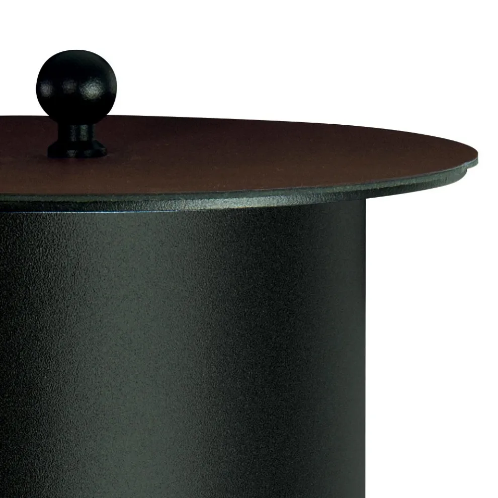 Zylindrischer Pelletbehälter mit Deckel in verschiedenen Ausführungen, hergestellt in Italien – Flamingo