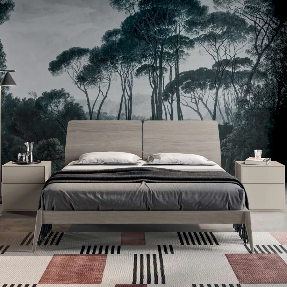 Komplettes Schlafzimmer mit 4 hochwertigen Made in Italy Elementen - Odema