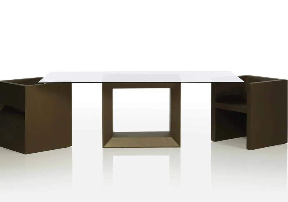 Gartentisch Vela 200x100 cm von Vondom, aus Polyethylenharz