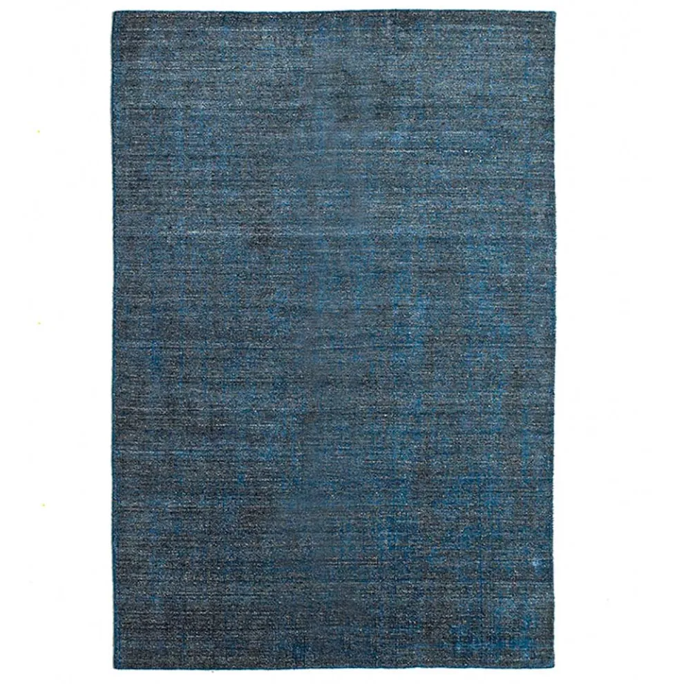 Wohnzimmerteppich Hergestellt auf Handwebstuhl aus Viskose Wolle und Baumwolle - Cristel