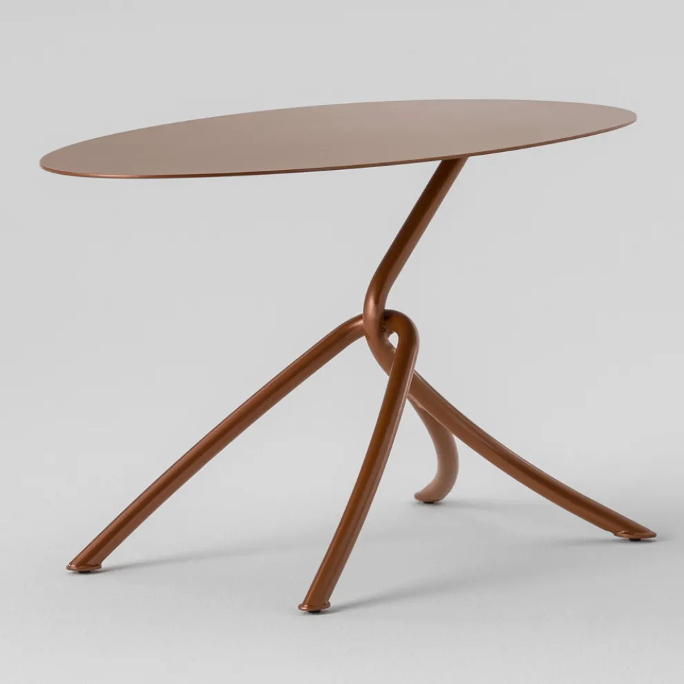 Wertvoller Outdoor-Couchtisch aus lackiertem Metall Made in Italy - Lübeck