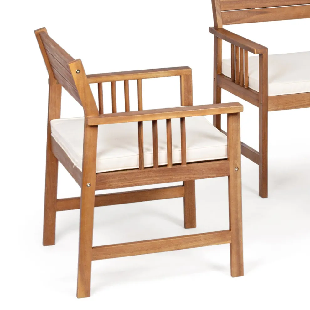 Wohnzimmer 4 Garten Holzzubehör Elegantes Design für den Außenbereich - Roxen