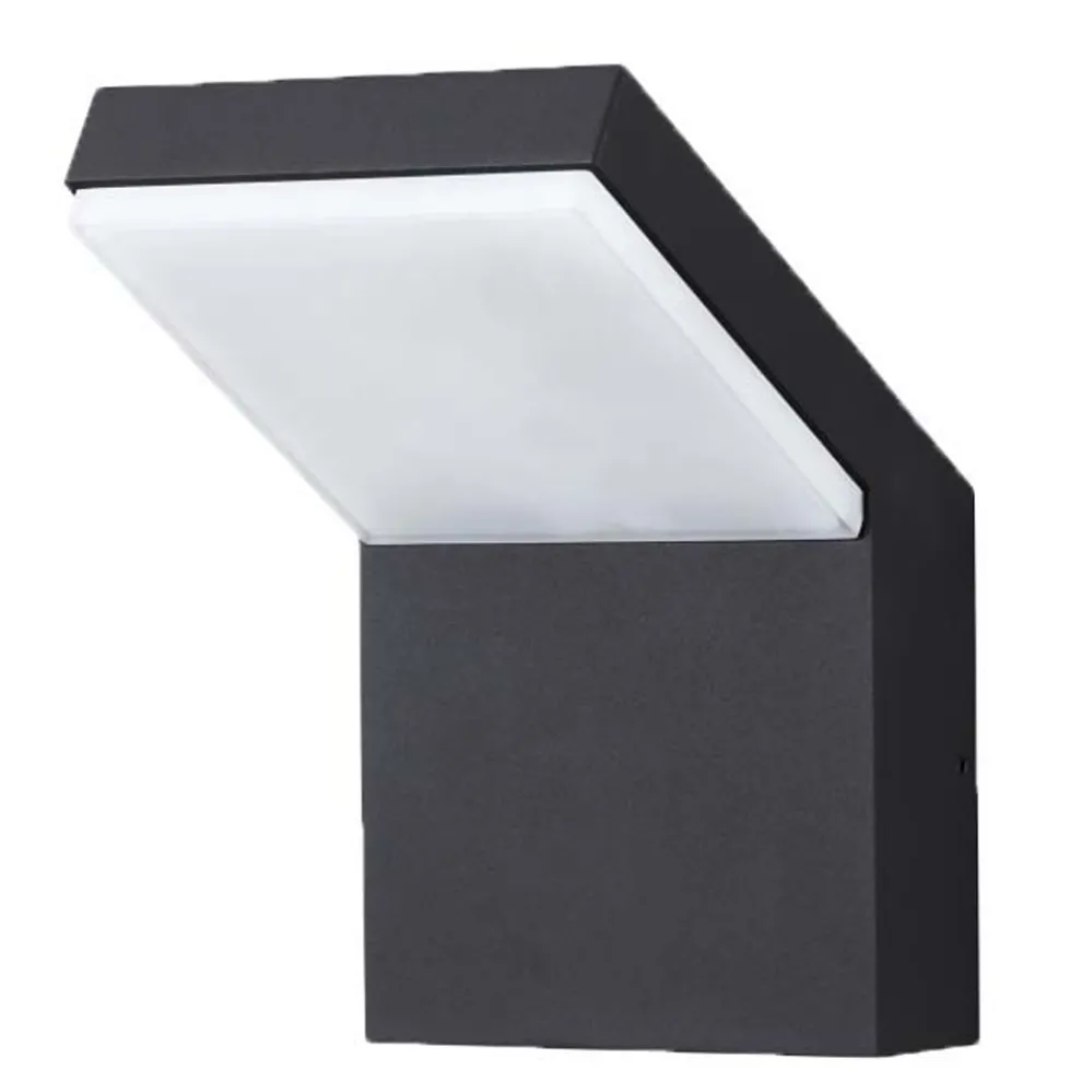 18W LED Flutlicht Außenwandleuchte aus weißem oder schwarzem Aluminium - Nerea