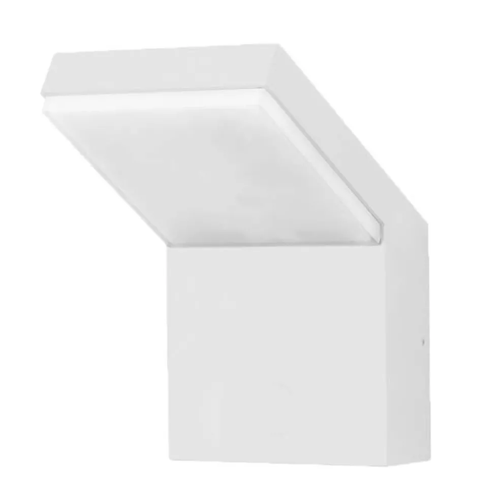 18W LED Flutlicht Außenwandleuchte aus weißem oder schwarzem Aluminium - Nerea