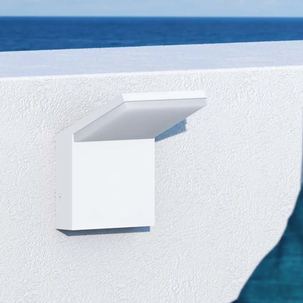 18W LED Flutlicht Außenwandleuchte aus weißem oder schwarzem Aluminium - Nerea