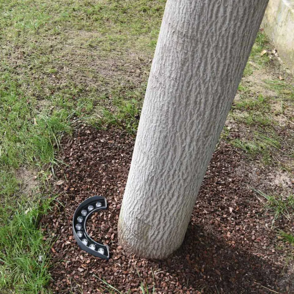 9W LED-Außenstrahler in mattschwarzem Aluminium-Finish - Tudor