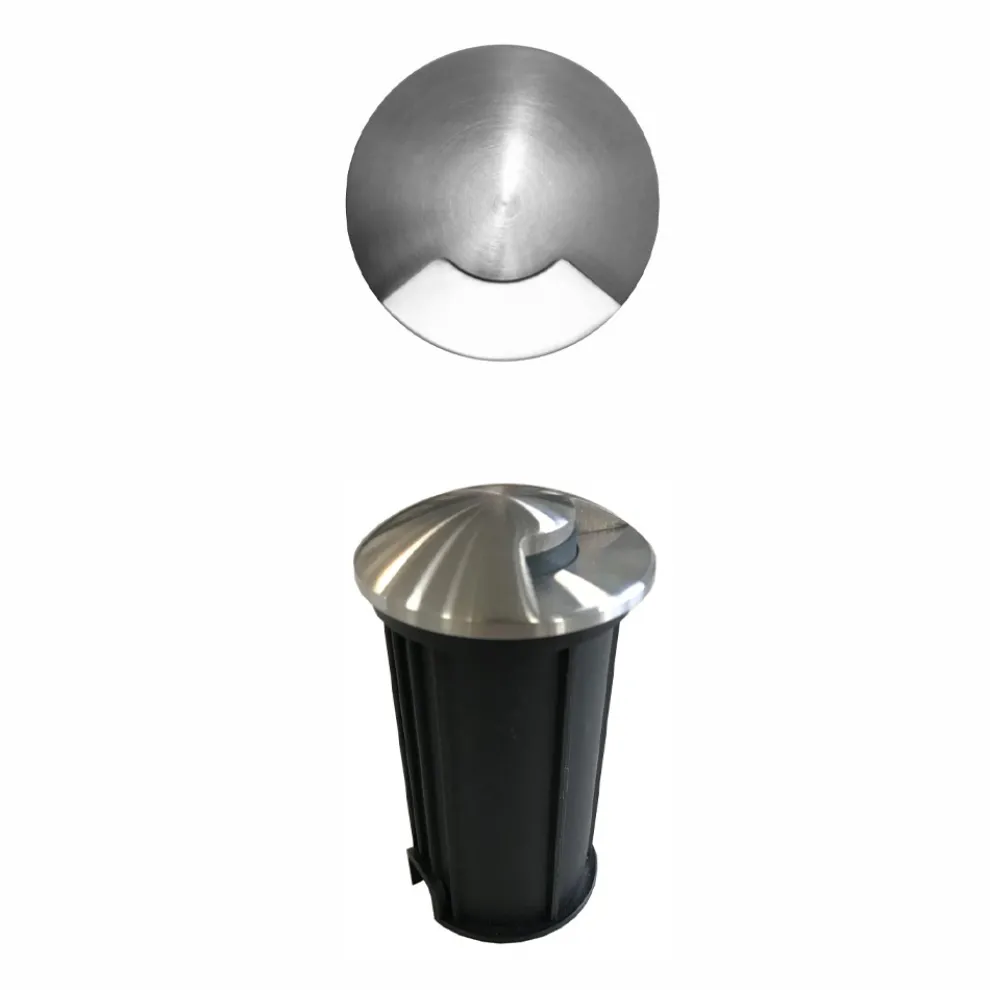 2W Runder LED-Strahler für den Außenbereich aus Edelstahl, 4 Stück - Mayor