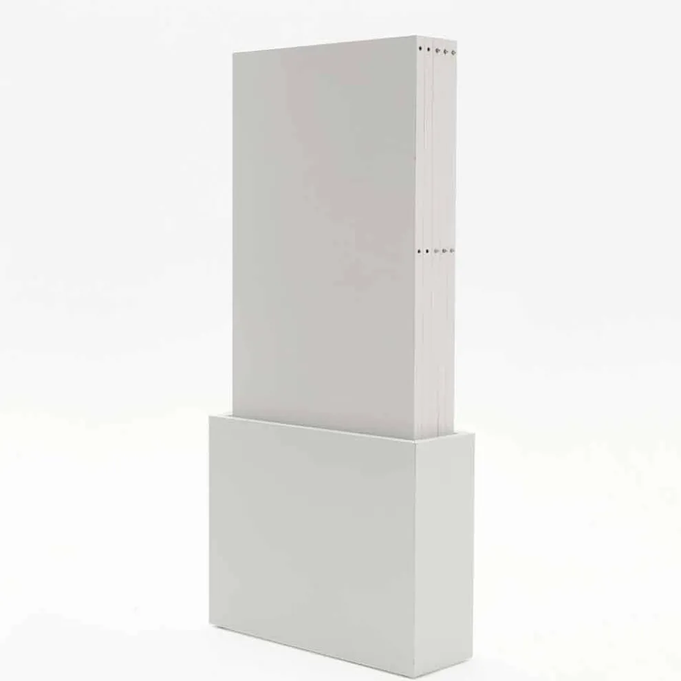 Wagen für Einlegeplatten weiß offenporig Columbus