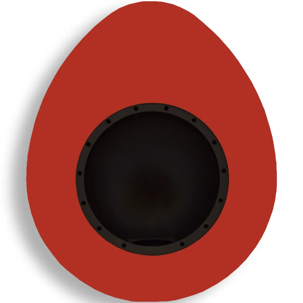 Wand Bioethanol Kamin in ovalem Design lackierter Stahl - Guiscard