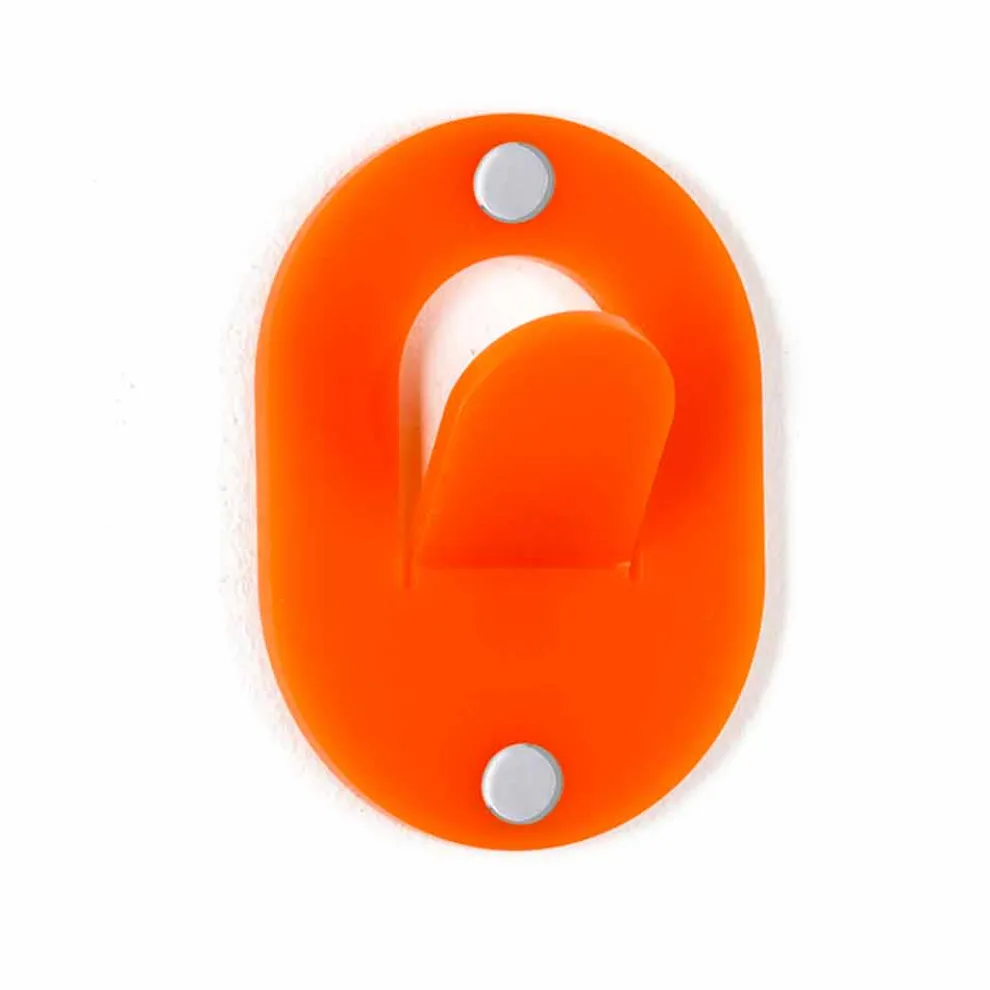 Wand Kleiderbügel aus farbigem Plexiglas 5 Stück Clip Design - Freddie