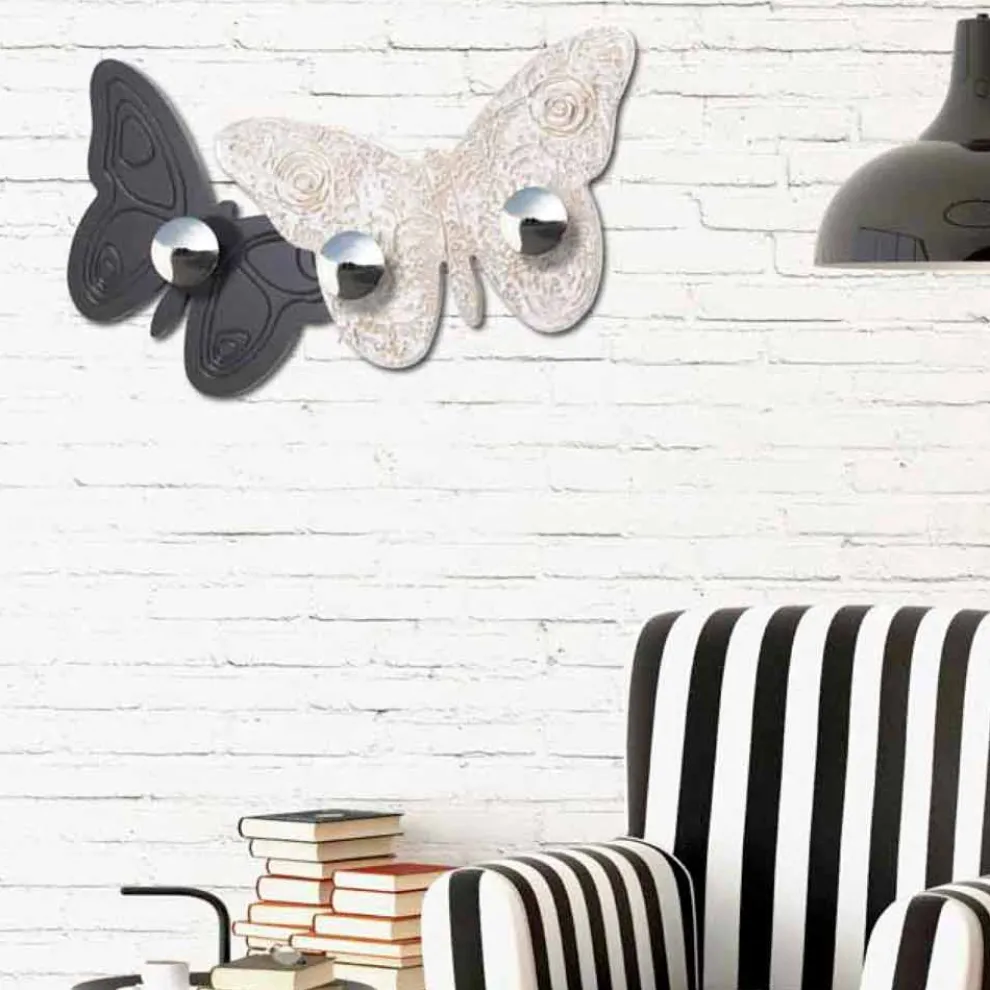 Wand Kleiderständer in modernem Design Melitea Viadurini Decor