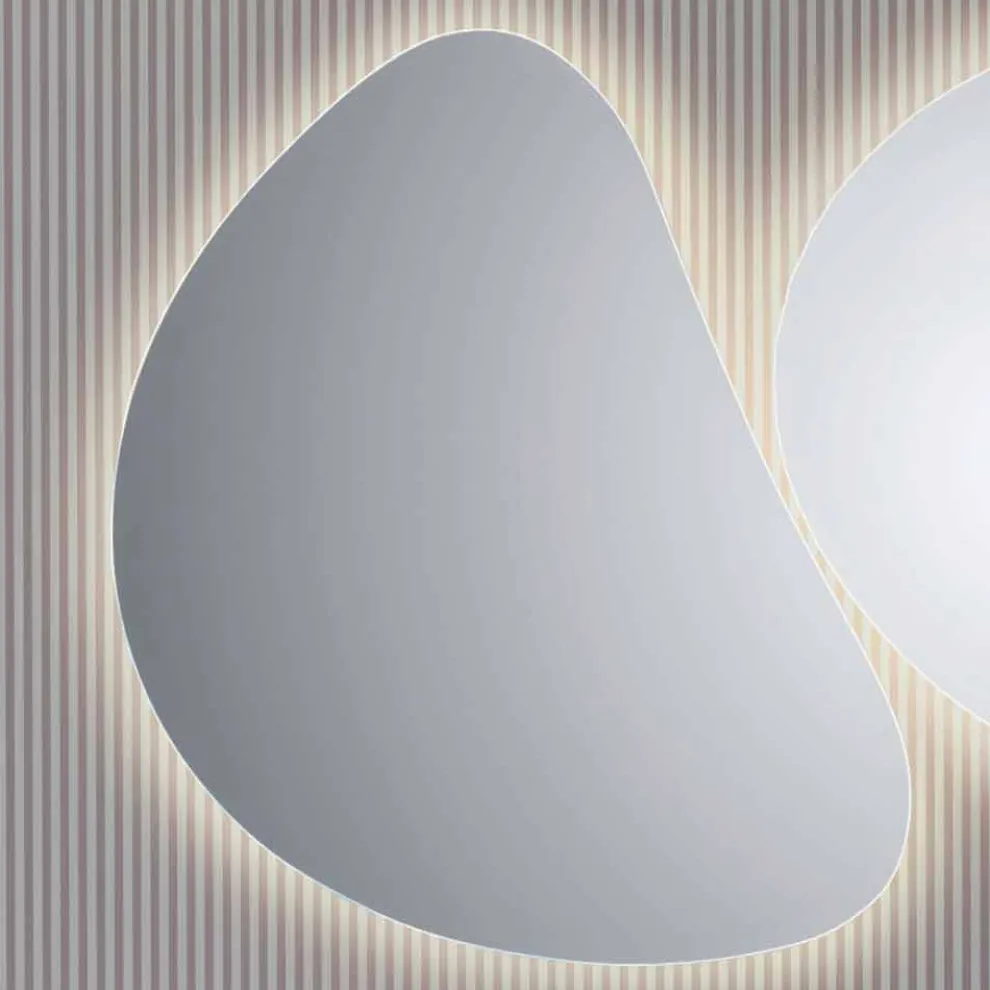 Wand-Badezimmerspiegel mit LED-Pirro-Hintergrundbeleuchtung