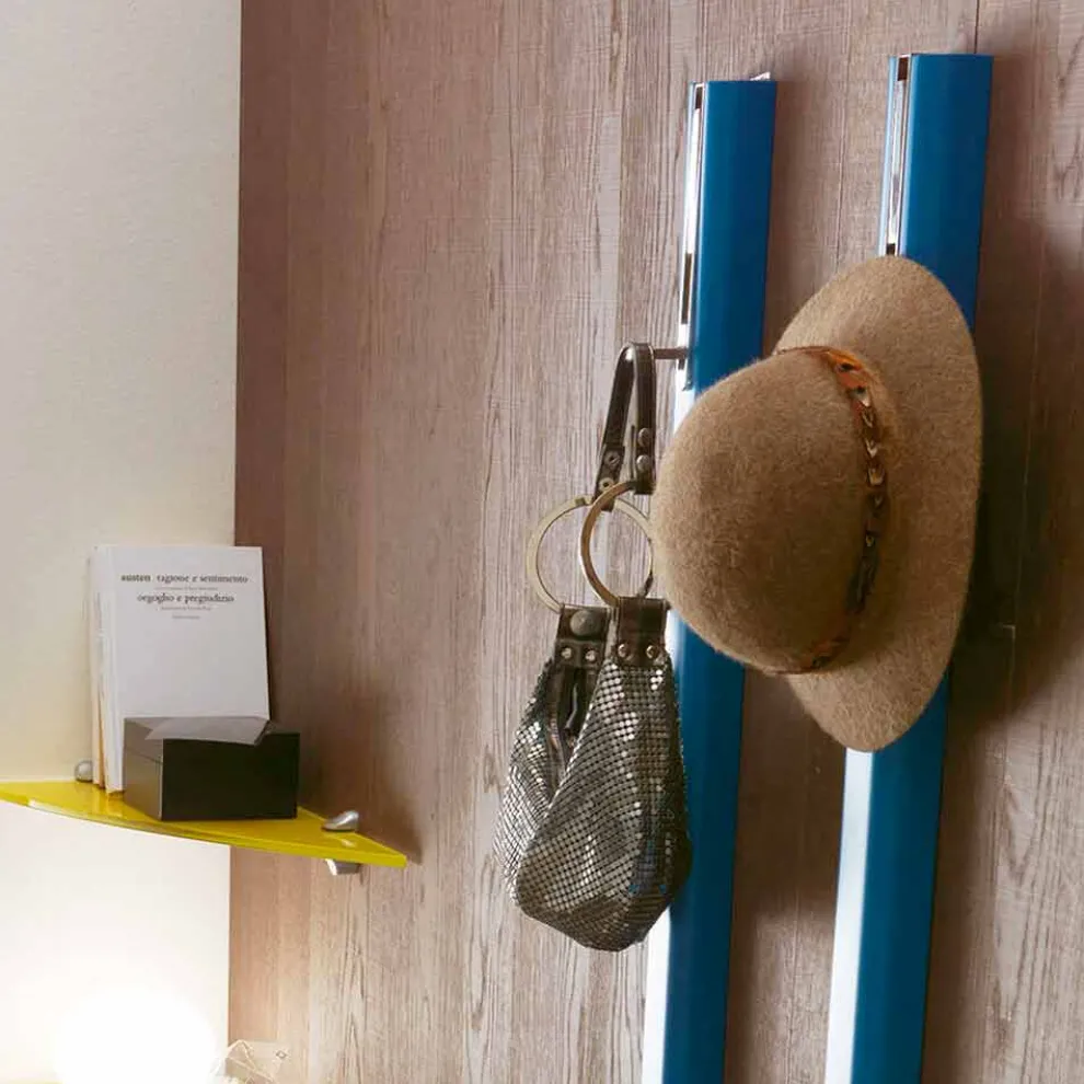 Wandgarderobe in hochwertigem lackiertem Mdf Made in Italy - Mercurio