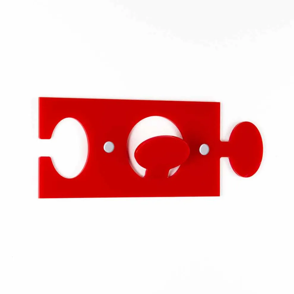 Wandhalterungen aus farbigem Plexiglas Modernes Design 4 Stück - Fratack