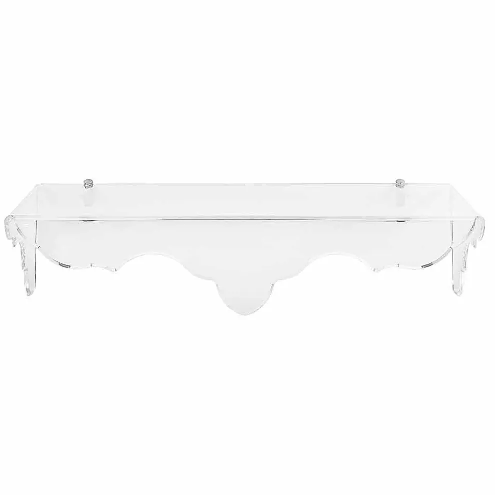 Wandkonsole aus transparentem Plexiglas Bianca, hergestellt in Italien