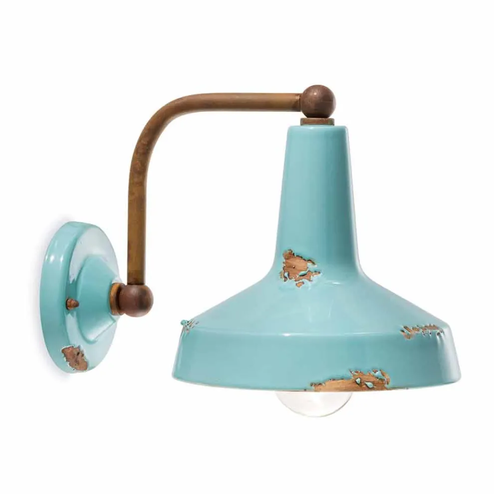 Wandlampe aus Keramik handgefertigt Sandra Ferroluce