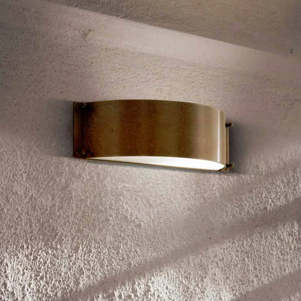 Wandlampe aus Kupfer und Methacrylat Fashion klein Aldo Bernardi