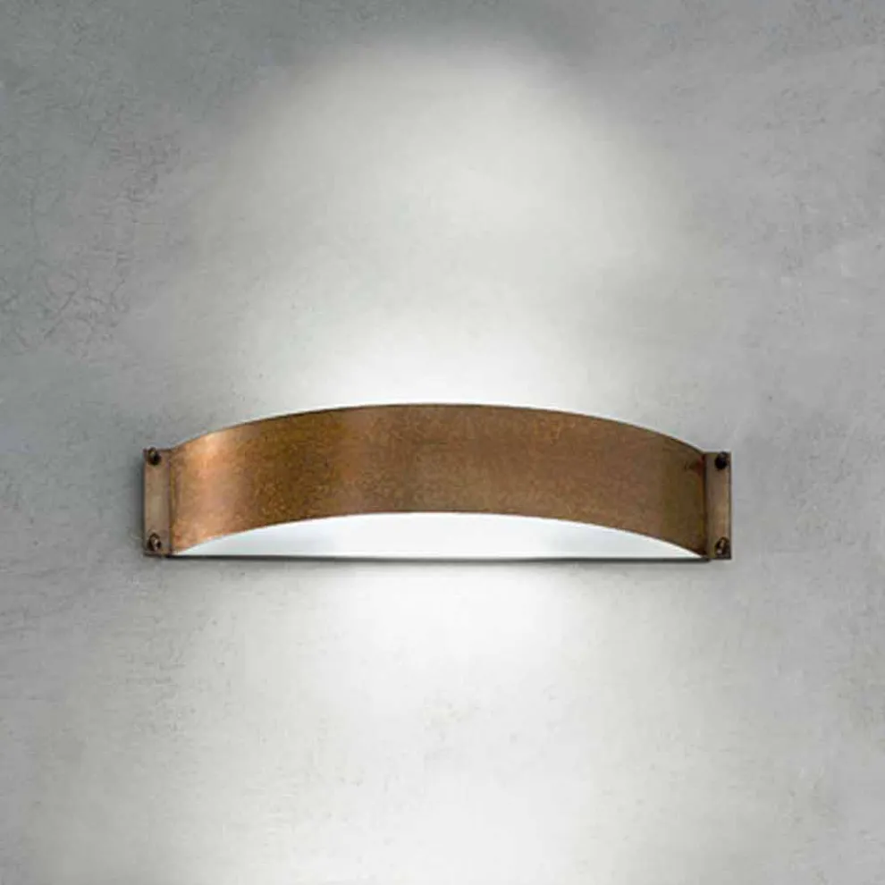 Wandlampe aus Kupfer und Methacrylat Fashion mittel Aldo Bernardi