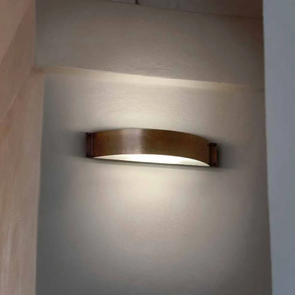 Wandlampe aus Kupfer und Methacrylat Fashion mittel Aldo Bernardi