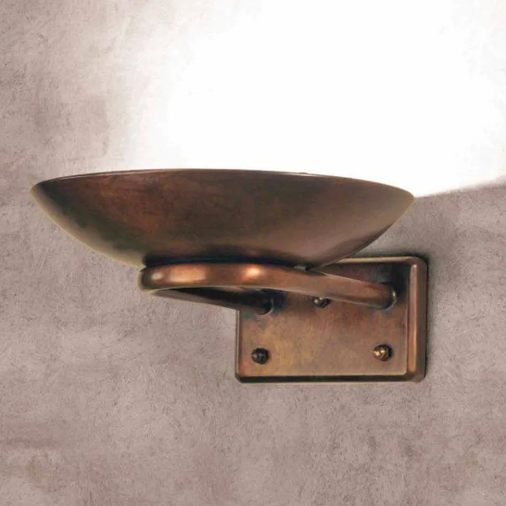 Wandlampe aus Messing und Glas Allegro von Aldo Bernardi