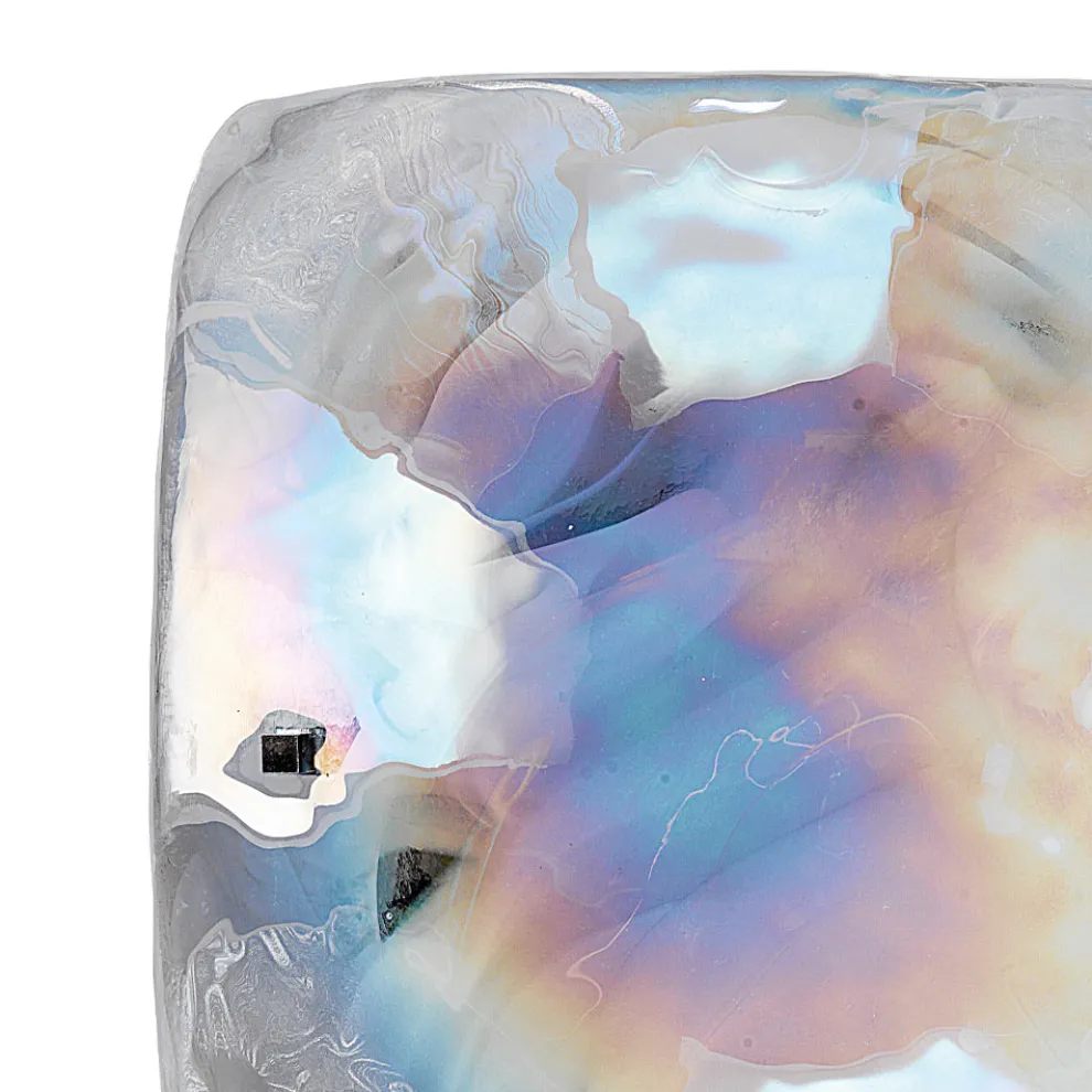 Wandlampe aus mundgeblasenem Perlmuttglas in Venedig - Chrystal