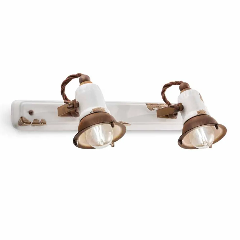 Wandlampe 2-Strahler verstellbar Amelia Ferroluce