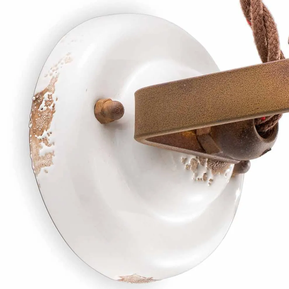 Wandlampe verstellbar aus Keramik und Metall Kendro Ferroluce