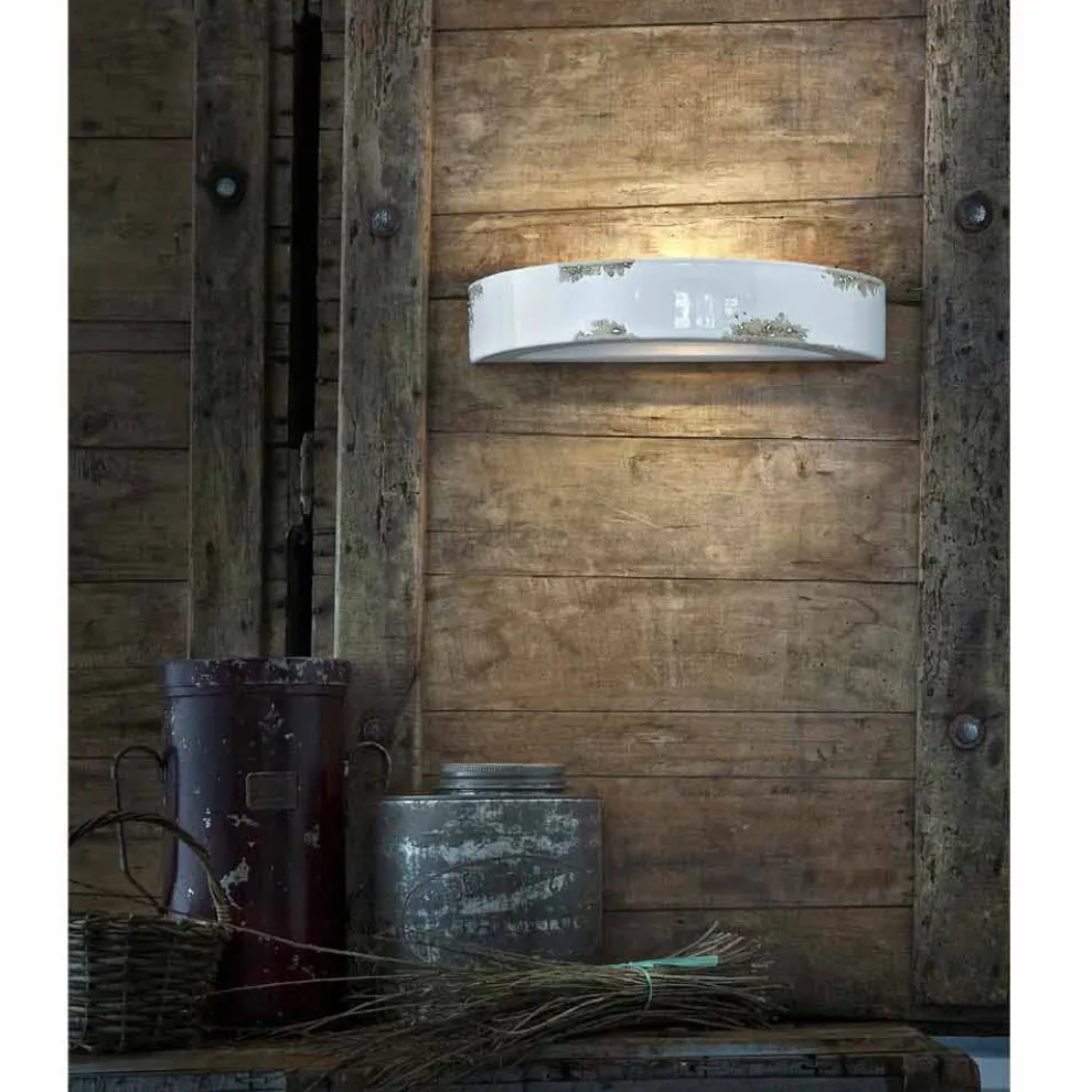 Wandlampe Vintage aus Keramik Helen Ferroluce