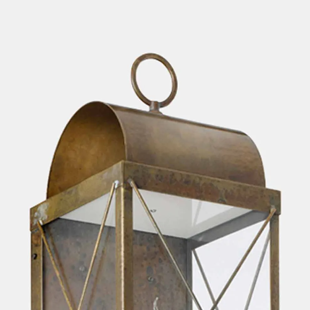 Wandlaterne mit klassischer Designkerze aus Messing - Laterne von Il Fanale