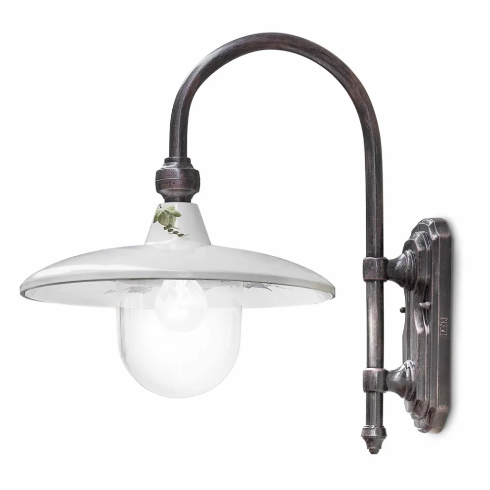 Wandleuchte aus Aluminium und handbemaltem klassischem Design - Campobasso