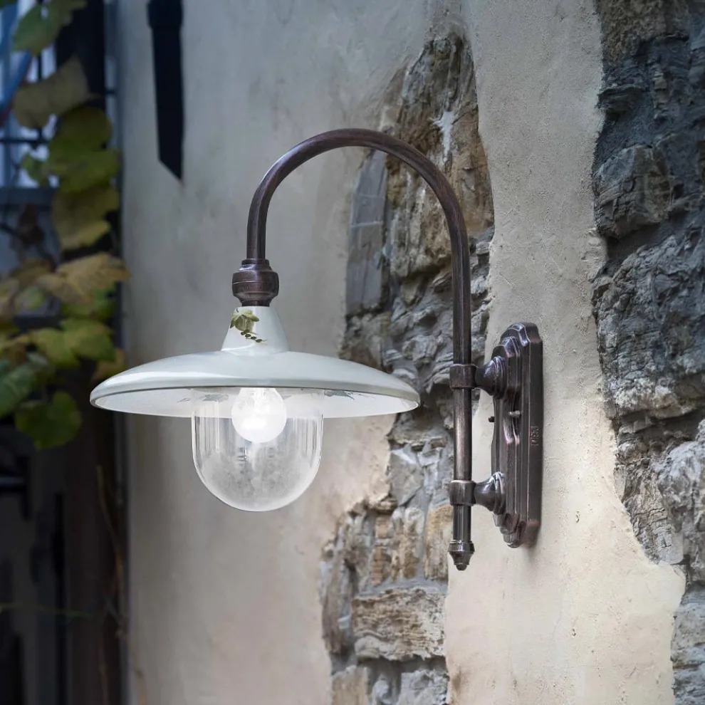 Wandleuchte aus Aluminium und handbemaltem klassischem Design - Campobasso