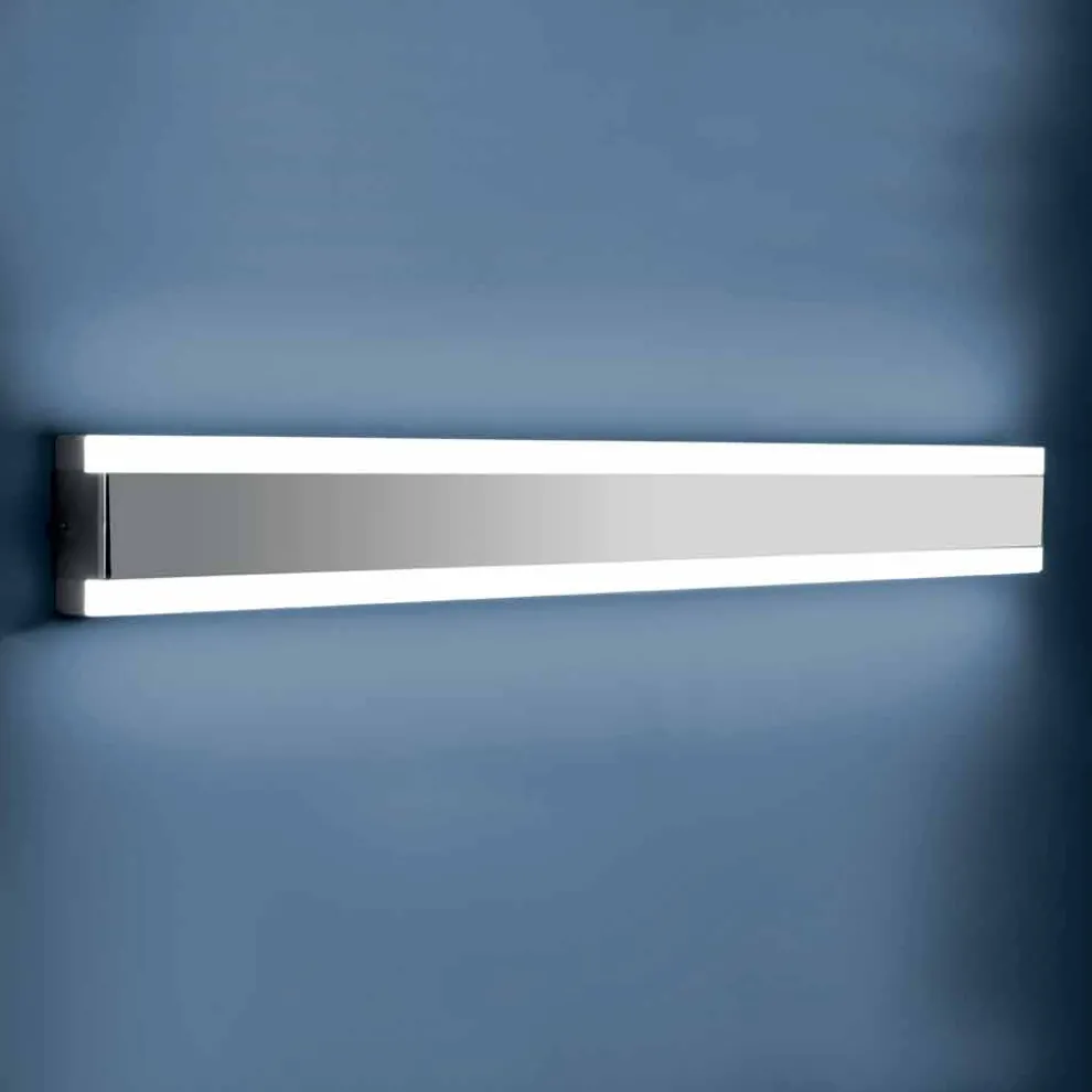 Wandleuchte aus Edelstahl, Plexiglas und Aluminium mit LED-Licht - Magneto