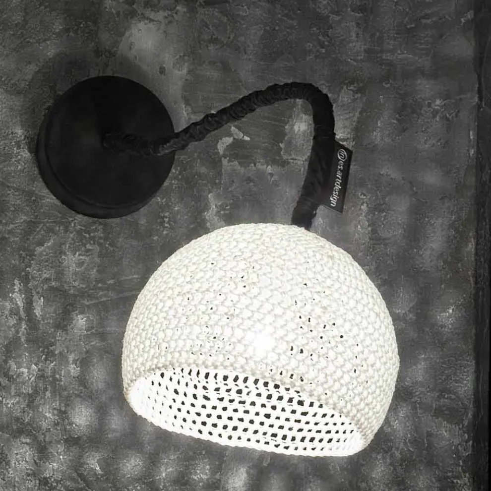 Wandleuchte aus Harz und Baumwolle In-es.artdesign Moderne Textur A1