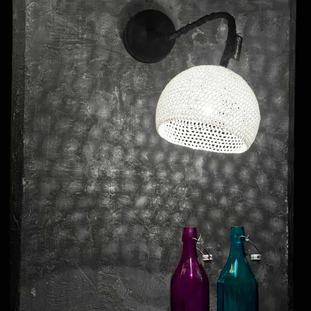 Wandleuchte aus Harz und Baumwolle In-es.artdesign Moderne Textur A1