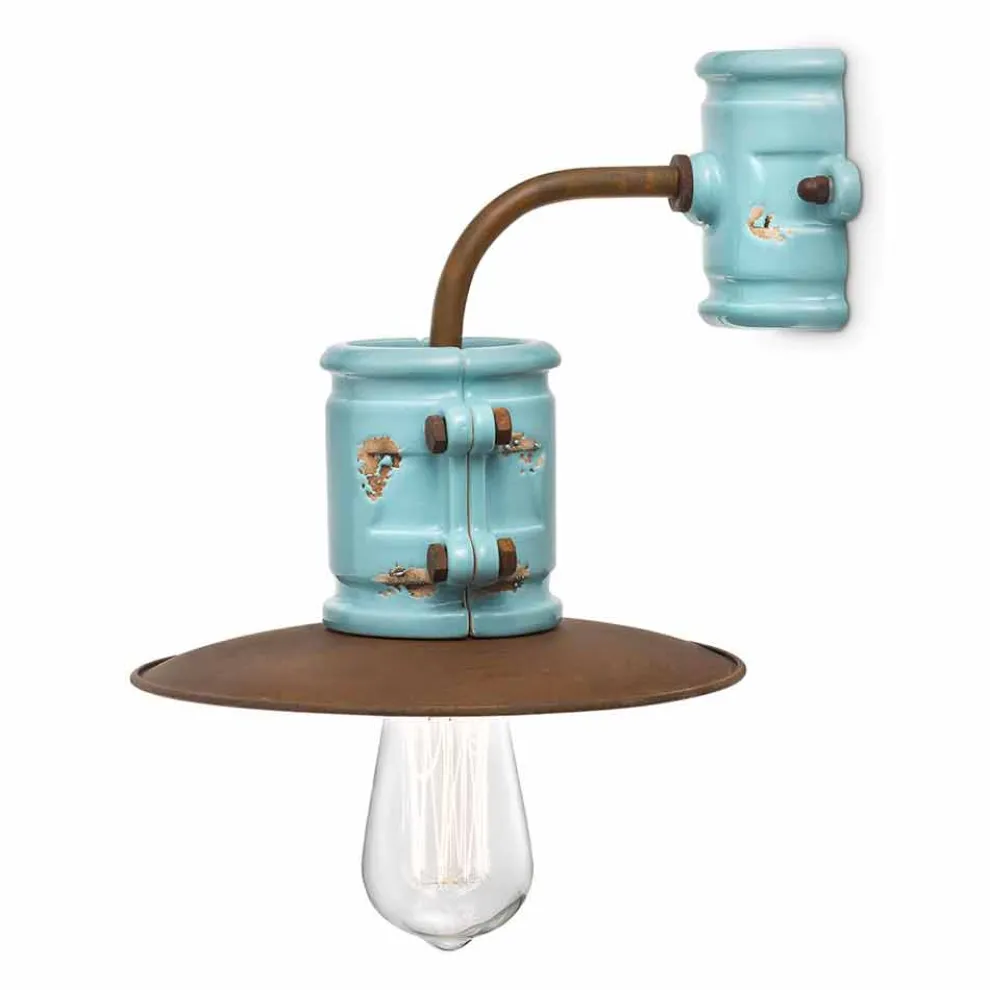 Wandleuchte aus Keramik und Metall Katy Ferroluce