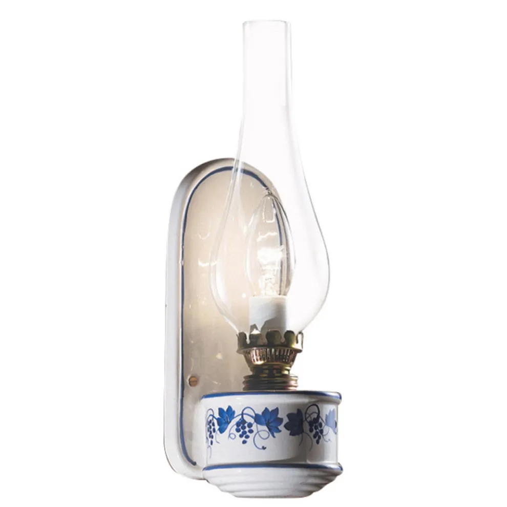 Wandleuchte aus Keramik im Vintage-Design mit handbemalter Dekoration - Pompeji