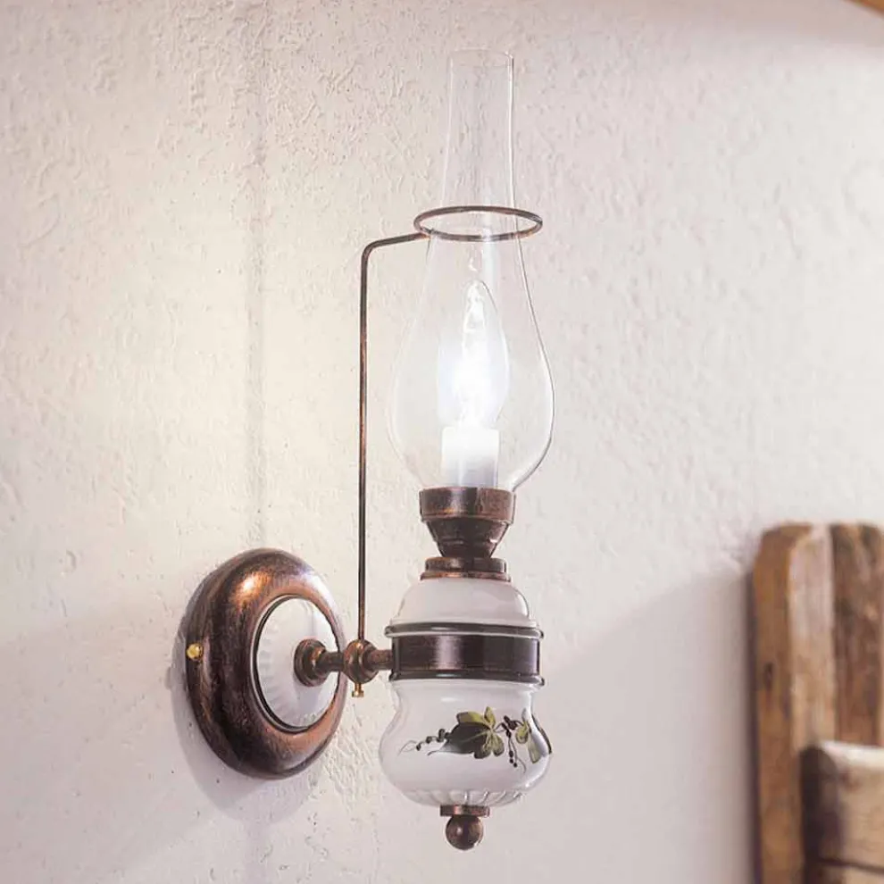 Wandleuchte aus Keramik von Ferroluce