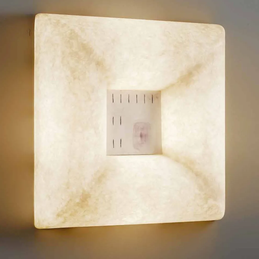 Wandleuchte aus weißem Nebulite In-es.artdesign Dada Luna 1 Design