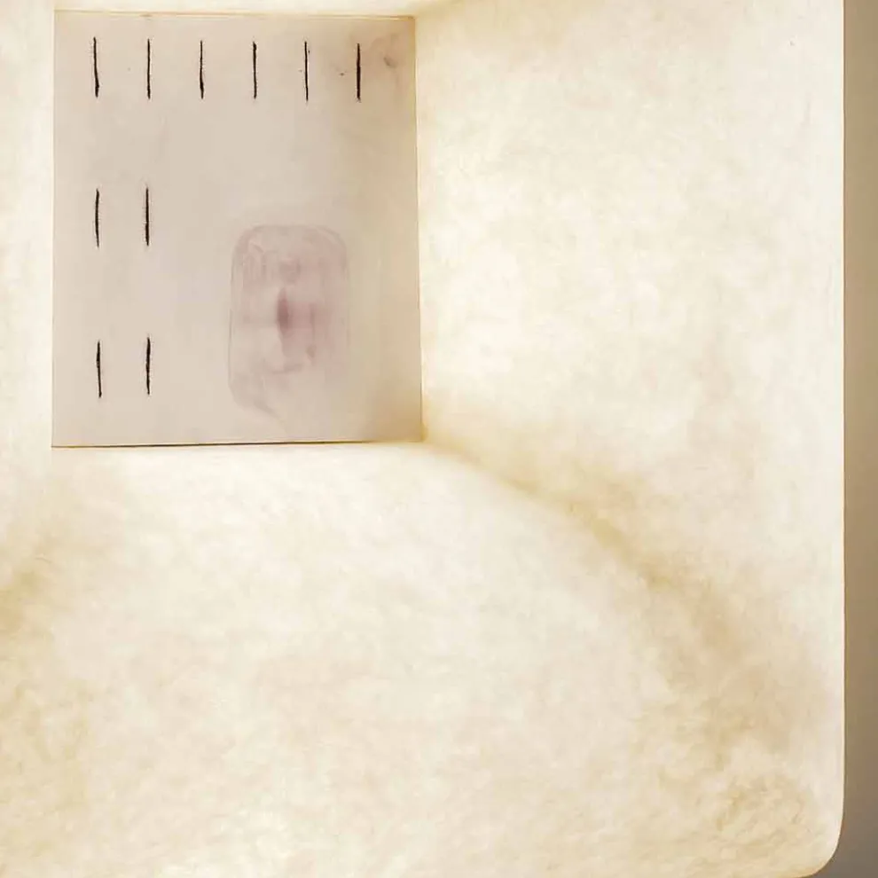 Wandleuchte aus weißem Nebulite In-es.artdesign Dada Luna 1 Design