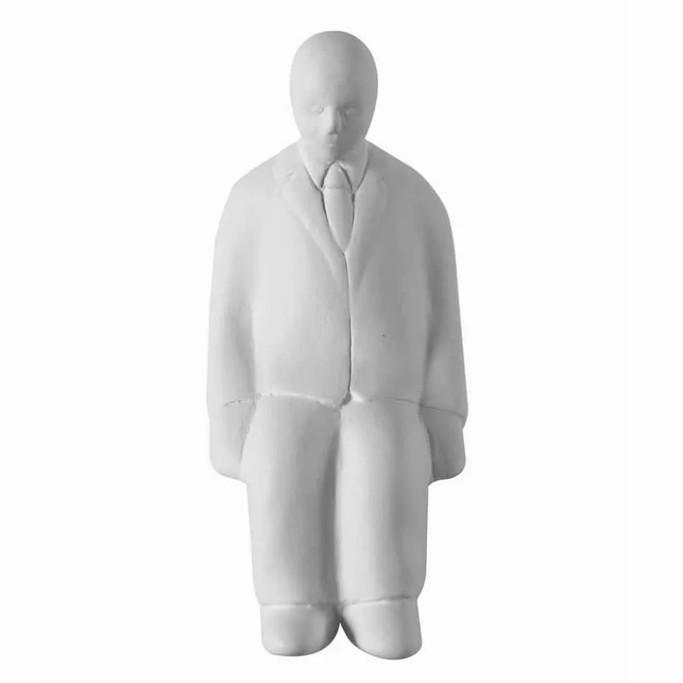 Wandleuchte mit 3 LED-Leuchten aus mattweißer Keramik mit Umarell - Ometto