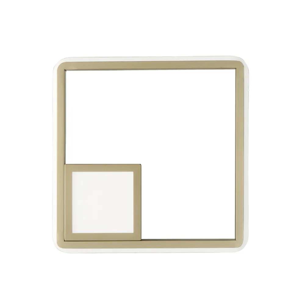 Wandleuchte mit LED aus lackiertem Metall mit Gold-Finish - Formal