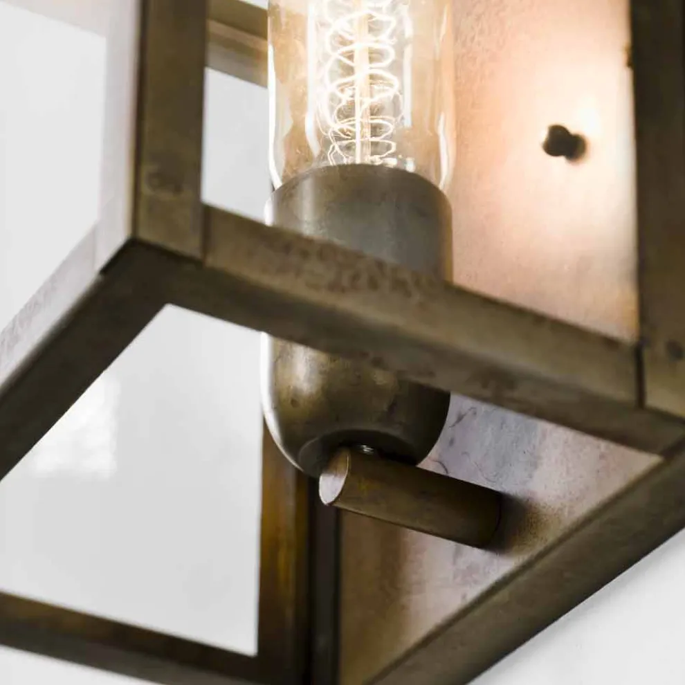 Wandleuchter im Vintage Design aus Eisen London Il Fanale