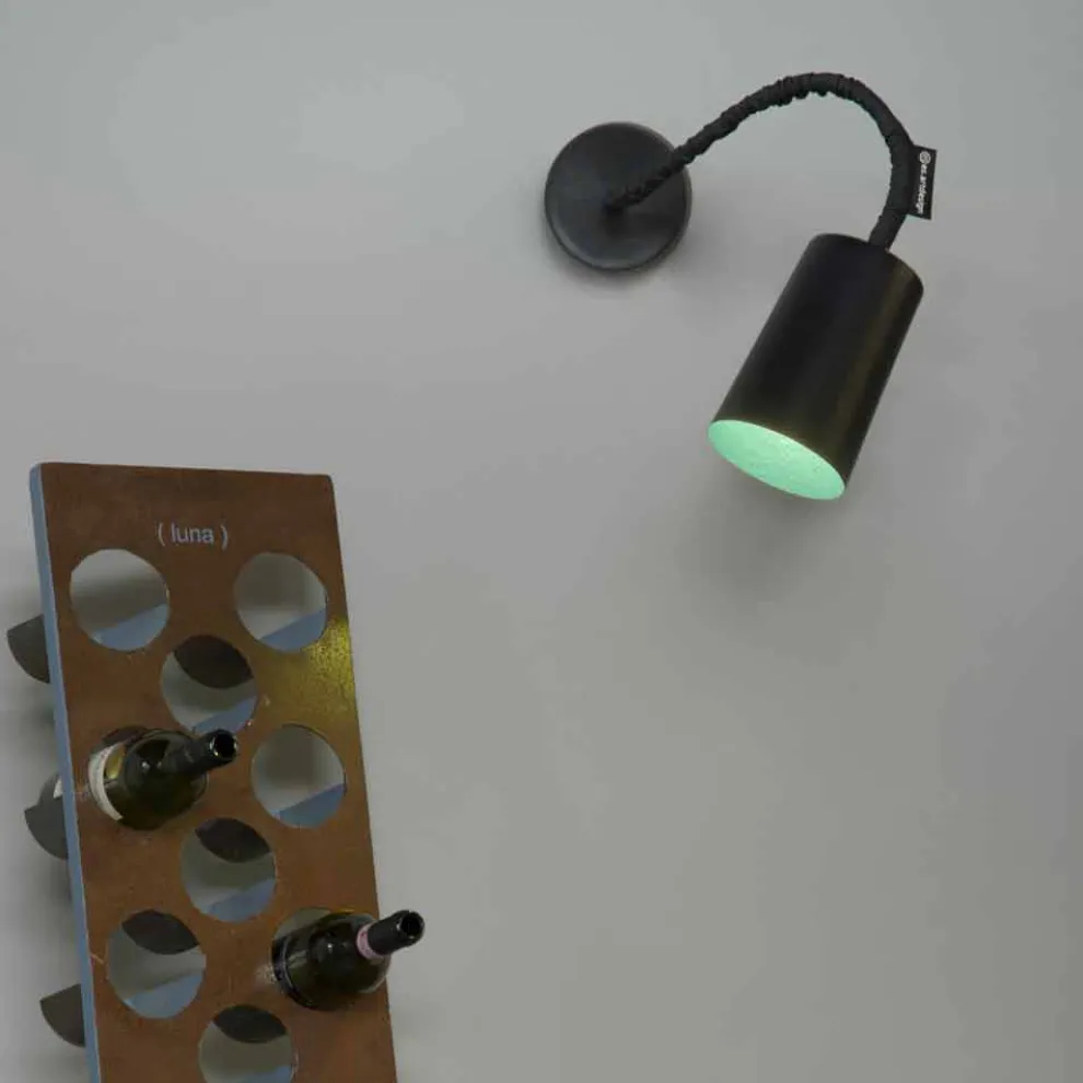 Wandmontierte Kunstharzlampe In-es.artdesign Malen Sie mit einer modernen Platte