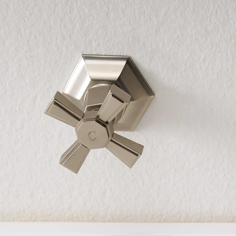 Wandmontierter Waschtischarmatur im Vintage-Design aus Messing Made in Italy - Silvana